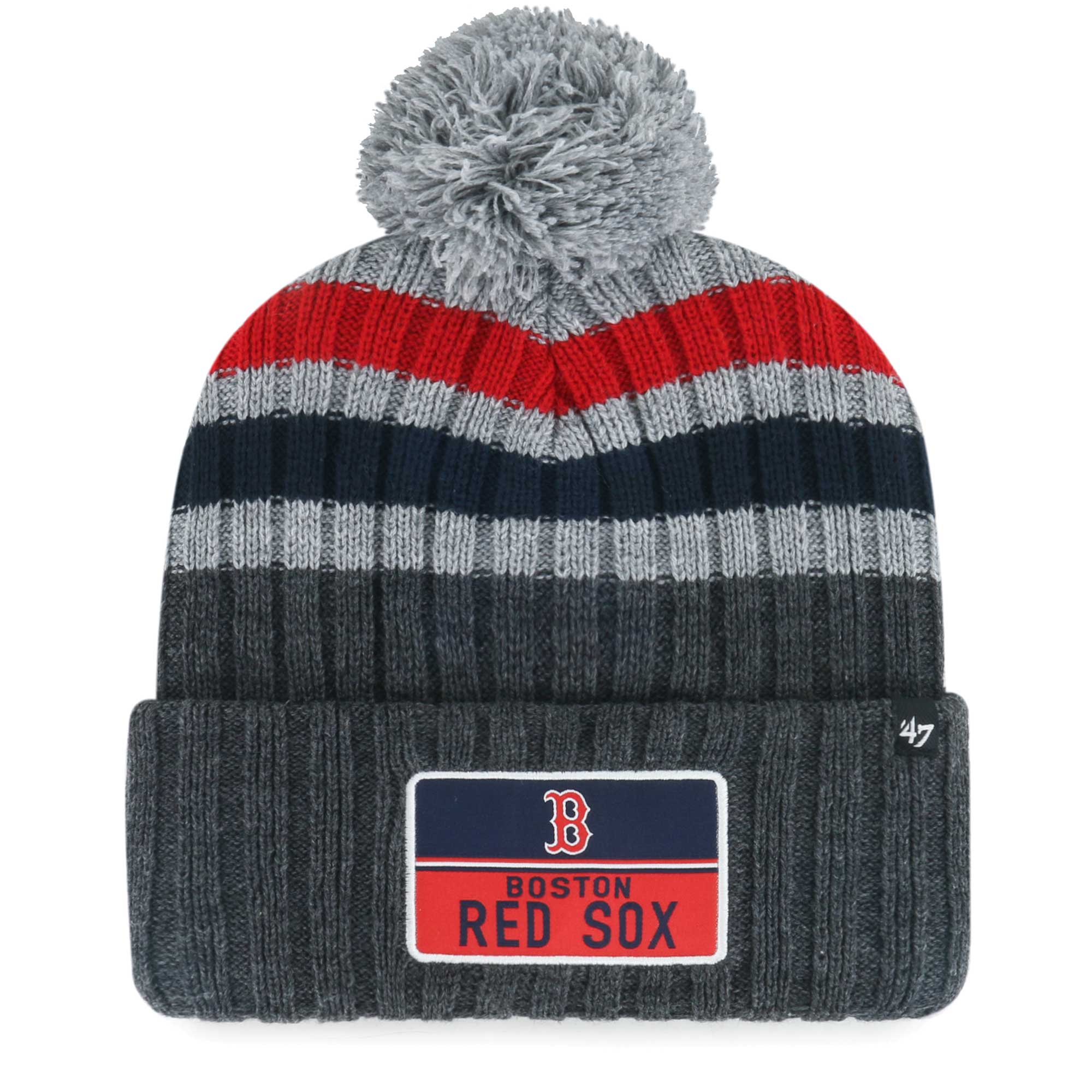 Boston Red Sox Hats Shop – Explore men8217s boston red sox 821747 gray stack cuffed knit hat with pom Collection